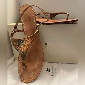 Kate Spade KiKi Bronze Sandals Size‎ 9.5